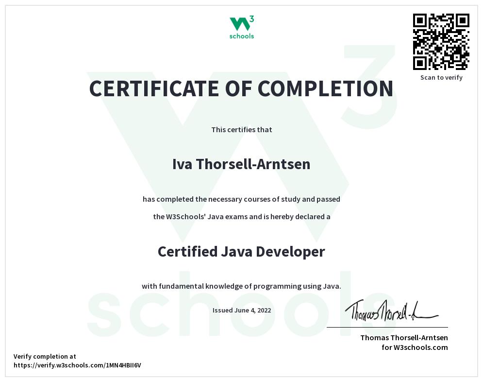 Java sertifikati